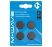 Koncovky do riadidiel mäkké gumené  M-Wave Fit-Plugs 4 ks čierne