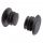 Koncovky do riadidiel mäkké gumené  M-Wave Fit-Plugs 4 ks čierne