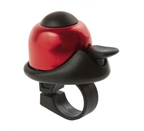 Zvonček mini BELL, na karte, červený