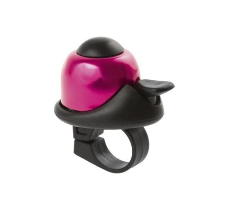 Zvonček mini BELL, na karte, ružový