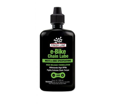 Mazivo na reťaz FINISH LINE E-Bike Chain Lube 4oz/120ml- olejnička