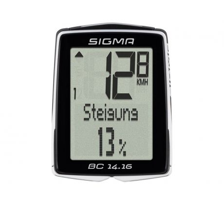 Tachometer káblový SIGMA BC 14.16 Topline 016, s výškomerom