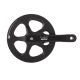 Kluky SR-Suntour VX S, cierne, 175 mm, 4hran, 48Z, ochr.kryt.prevod.