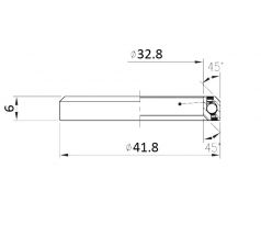 Ložisko hlavového zloženia XLC MR136 1-1/4" Ø32,8 X Ø41,8 X 6mm 45/45°