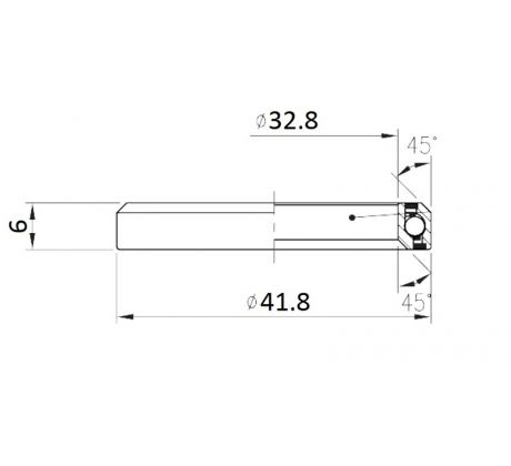 Ložisko hlavového zloženia XLC MR136 1-1/4" Ø32,8 X Ø41,8 X 6mm 45/45°