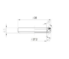 Ložisko hlavového zloženia FSA TH-373E (MR055) 1"