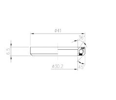 Ložisko hlavového zloženia FSA TH-873 Stainless (MR054S) 1-1/8"