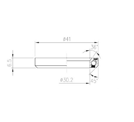 Ložisko hlavového zloženia FSA TH-873 Stainless (MR054S) 1-1/8"