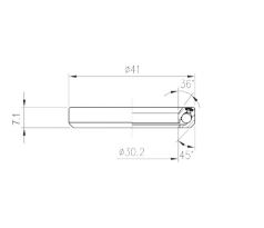 Ložisko hlavového zloženia FSA TH-873/DJ (MR040) 1-1/8"