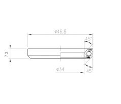 Ložisko hlavového zloženia FSA TH-970/DJ (MR100) 1-1/4"