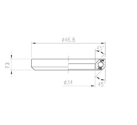 Ložisko hlavového zloženia FSA TH-970/DJ (MR100) 1-1/4"