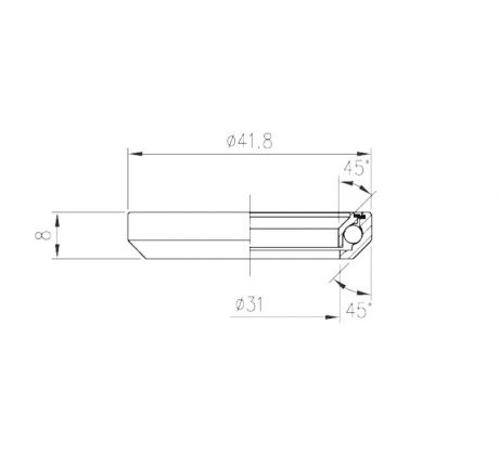 Ložisko hlavového zloženia FSA TH-870E (MR042) 1-1/8"