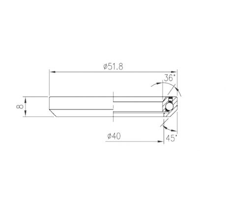 Ložisko hlavového zloženia FSA TH-073 (MR127) 1.5"