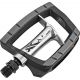 XLC City-/Comfort pedal PD-C09 Al, gumova podlozka, stribrna/cerna