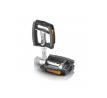 XLC City-/Comfort pedal PD-C09 Al, gumova podlozka, stribrna/cerna