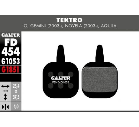 Platničky brzd. Galfer Tektro FD454