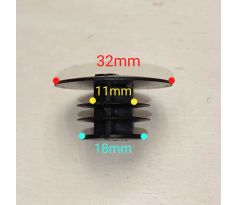 Koncovka do riadidiel 32mm plastová čierna