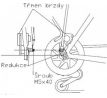 Redukcia nosiča pre rám s kotúčovou brzdou art. 064