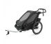 Cyklovozík Thule Chariot Sport 1 Blue + cyklistický set + kočíkový set + miminkovník (0-10mes) + bežecký set