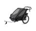 Cyklovozík Thule Chariot Sport 2 Midnight Black + cyklistický set + kočíkový set + miminkovník (0-10mes) 