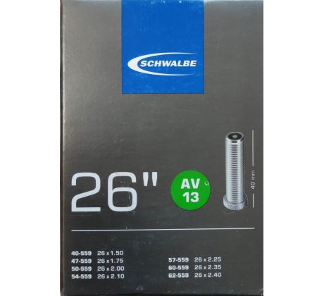 Duša 26" Schwalbe AV13 40/62-559 EK AGV 40mm