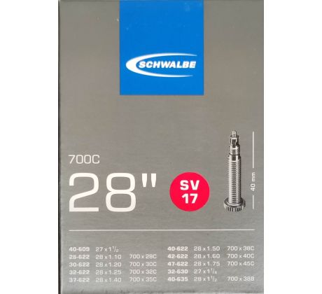 Duša 28" Schwalbe SV17 28/47-622/635 EK 40mm