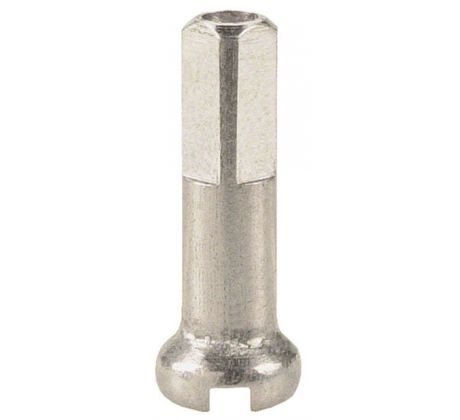 Nipel DT Swiss m 2x16, poniklovaný s guľat. hlavou, strieb.