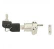 AXA Zámok batérie Bosch 1. 3 strieborná, pre batériu PowerTube (nie SMART)