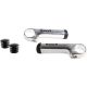 TranzX JD-888 – Rohy na riadidlá, 80 mm, strieborné 140g / 4716870001134